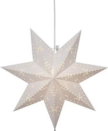 Classic Adventsstjärna 45 cm – Jullampa i papper, Vit