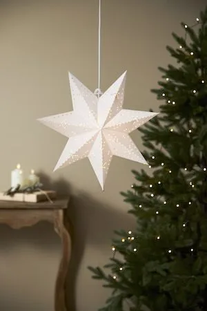 Classic Adventsstjärna 45 cm – Jullampa i papper - Vit - Inredning - Julpynt & helgdekoration - Julpynt & juldekoration