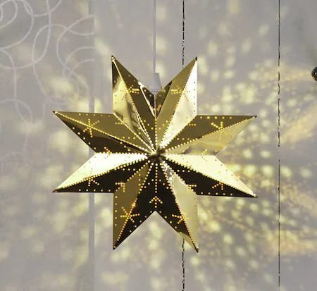 Classic Liten Adventsstjärna 28 cm – Jullampa i Metall - Mässing - Inredning - Julpynt & helgdekoration - Julpynt & juldekoration