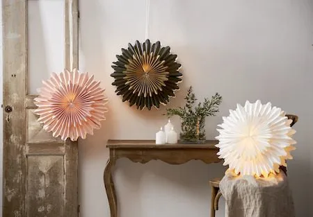 Crystal Pappersstjärna 50 cm - vit - Inredning - Julpynt & helgdekoration - Julpynt & juldekoration