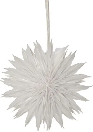 Dis Pappersstjärna 40 cm - Hängande jullampa - Vit - Inredning - Julpynt & helgdekoration - Julpynt & juldekoration