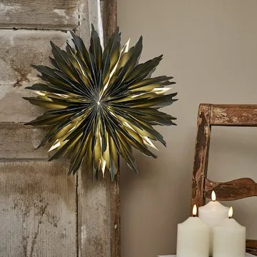 Dis Pappersstjärna 40 cm - Hängande jullampa - Grön - Inredning - Julpynt & helgdekoration - Julpynt & juldekoration
