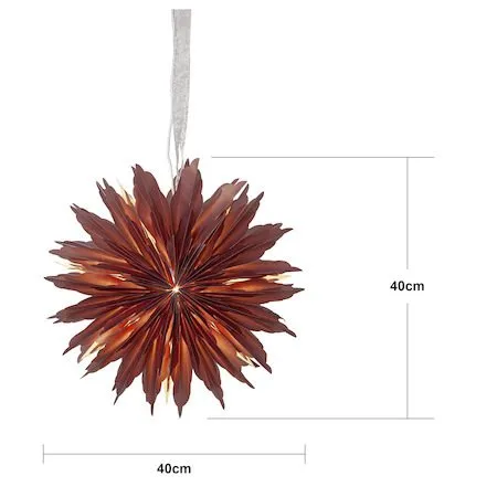 Dis Pappersstjärna 40 cm - Hängande jullampa - Röd - Inredning - Julpynt & helgdekoration - Julpynt & juldekoration