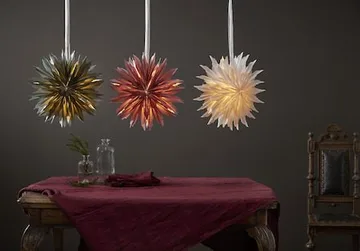 Dis Pappersstjärna 40 cm - Hängande jullampa - Grön - Inredning - Julpynt & helgdekoration - Julpynt & juldekoration