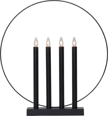 Glory Adventsljusstake 42 cm - Ljusstake i Metall - Svart - Inredning - Julpynt & helgdekoration - Julpynt & juldekoration