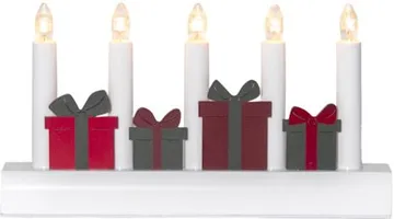 Julia Adventsljusstake Julklappar 28 cm - Ljusstake i Trä för Advent - Vit - Inredning - Julpynt & helgdekoration - Julpynt & juldekoration