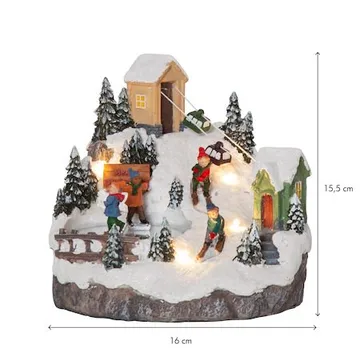 Alpville Juldekoration belysning 16 cm - Flerfärgad - Inredning - Julpynt & helgdekoration - Julpynt & juldekoration - Julängel & julfigur
