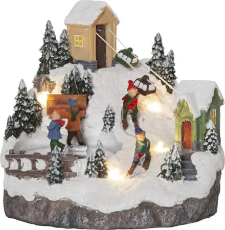 Alpville Juldekoration belysning 16 cm, Flerfärgad