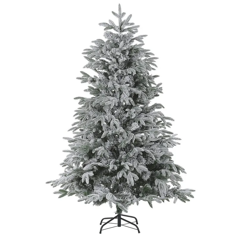 Bassie Snöig Plastgran 210 cm, Vit|Grön