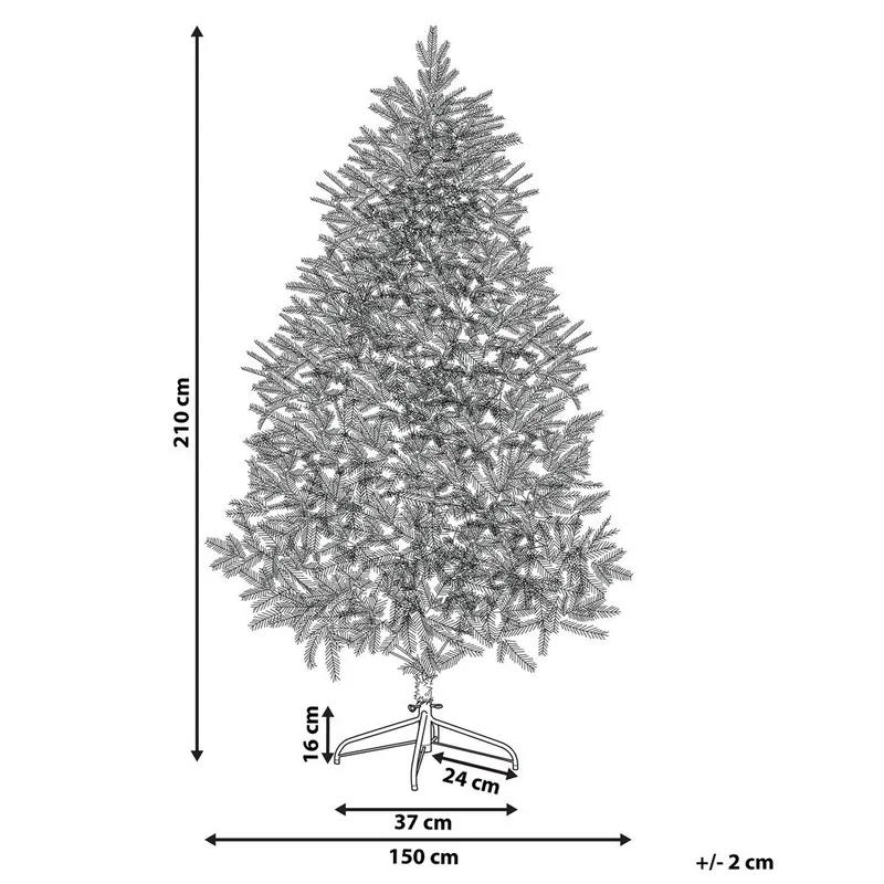 Bassie Snöig Plastgran 210 cm - Vit|Grön - Inredning - Julpynt & helgdekoration - Julpynt & juldekoration - Plastgran
