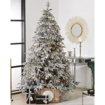 Bassie Snöig Plastgran 210 cm - Vit|Grön - Inredning - Julpynt & helgdekoration - Julpynt & juldekoration - Plastgran