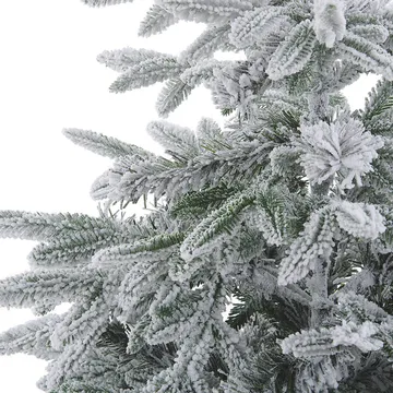 Bassie Snöig Plastgran 210 cm - Vit|Grön - Inredning - Julpynt & helgdekoration - Julpynt & juldekoration - Plastgran