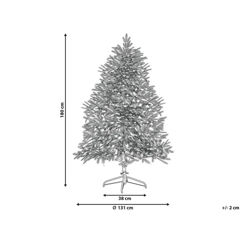 Brisco Snöig Plastgran 180 cm med Belysning - Vit|Grön - Inredning - Julpynt & helgdekoration - Julpynt & juldekoration - Plastgran