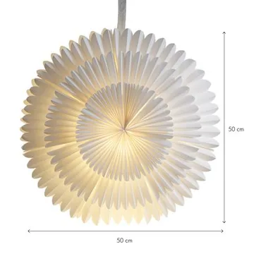 Frost Pappersstjärna belysning 50 cm - vit - Inredning - Julpynt & helgdekoration - Julpynt & juldekoration