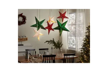 Hängande dekorationer Motti set om 2 Vit, 45x18x45 cm - Vit, 45x18x45 cm - Inredning - Julpynt & helgdekoration - Julpynt & juldekoration - Julängel & julfigur