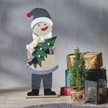 Juldekoration Billy snögubbe 80 cm - Grå / Beige / Grön - Inredning - Julpynt & helgdekoration - Julpynt & juldekoration - Julängel & julfigur