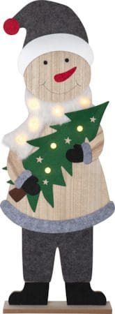 Juldekoration Billy snögubbe 80 cm - Grå / Beige / Grön - Inredning - Julpynt & helgdekoration - Julpynt & juldekoration - Julängel & julfigur