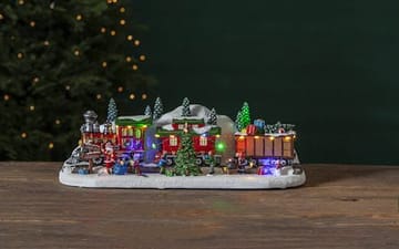 Juldekoration Largeville tåg 47x16 cm - Flerfärgad - Inredning - Julpynt & helgdekoration - Julpynt & juldekoration - Julängel & julfigur