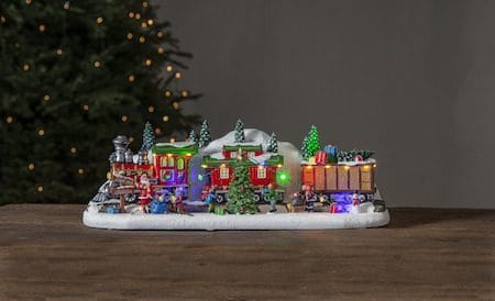Juldekoration Largeville tåg 47x16 cm - Flerfärgad - Inredning - Julpynt & helgdekoration - Julpynt & juldekoration - Julängel & julfigur