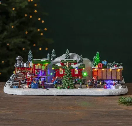 Juldekoration Largeville tåg 47x16 cm - Flerfärgad - Inredning - Julpynt & helgdekoration - Julpynt & juldekoration - Julängel & julfigur
