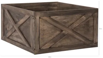 Woody Skyddskant Julgran tillbehör 45 cm - mörkbrun - Inredning - Julpynt & helgdekoration - Julpynt & juldekoration - Jultextil - Julgransmatta