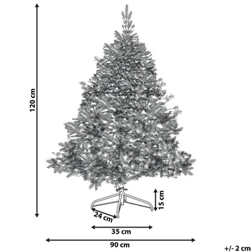 Tomichi Liten Snöig Plastgran 120 cm - Vit|Svart|Grön - Inredning - Julpynt & helgdekoration - Julpynt & juldekoration - Plastgran