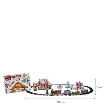 X-mas Train Dekorativt sceneri 103 cm - Flerfärgad - Inredning - Julpynt & helgdekoration - Julpynt & juldekoration - Julängel & julfigur