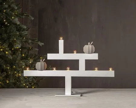 Kivik Stor Adventsljusstake 62 cm - Ljusstake i Trä - Vit - Inredning - Julpynt & helgdekoration - Julpynt & juldekoration
