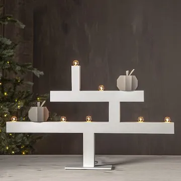 Kivik Stor Adventsljusstake 62 cm - Ljusstake i Trä - Vit - Inredning - Julpynt & helgdekoration - Julpynt & juldekoration