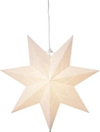Lysa Adventsstjärna 43 cm - Jullampa i papper - Vit - Inredning - Julpynt & helgdekoration - Julpynt & juldekoration