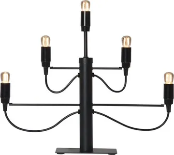 Milano Stor Adventsljusstake 46 cm - Ljusstake i Metall för Advent - Svart - Inredning - Julpynt & helgdekoration - Julpynt & juldekoration