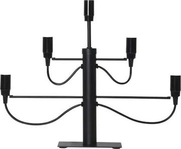Milano Stor Adventsljusstake 46 cm - Ljusstake i Metall för Advent - Svart - Inredning - Julpynt & helgdekoration - Julpynt & juldekoration