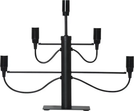 Milano Stor Adventsljusstake 46 cm - Ljusstake i Metall för Advent - Svart - Inredning - Julpynt & helgdekoration - Julpynt & juldekoration