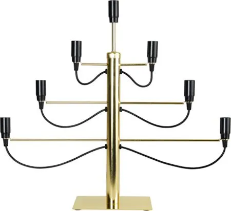 Milano Stor Adventsljusstake 60 cm - Ljusstake i Metall - Mässingsguld - Inredning - Julpynt & helgdekoration - Julpynt & juldekoration
