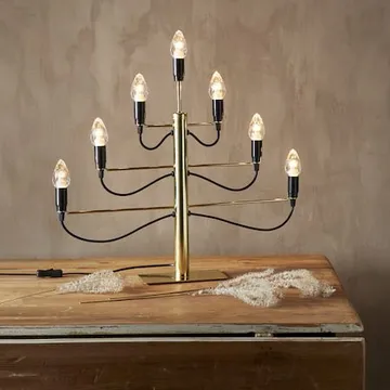 Milano Stor Adventsljusstake 60 cm - Ljusstake i Metall - Mässingsguld - Inredning - Julpynt & helgdekoration - Julpynt & juldekoration