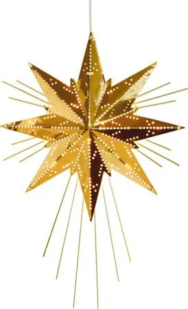 Mini Luxe Liten Adventsstjärna 25 cm - Jullampa i metall - Mässing - Inredning - Julpynt & helgdekoration - Julpynt & juldekoration