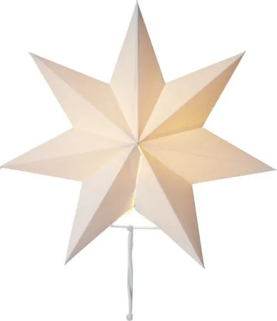 Moa Hög Adventsstjärna på Fot 82 cm med skärm i Plast med Metallstativ - Vit - Inredning - Julpynt & helgdekoration - Julpynt & juldekoration