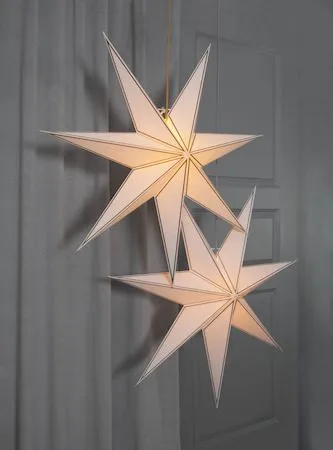 Nicolas Stor Adventsstjärna 80 cm - Jullampa i papper - Vit - Inredning - Julpynt & helgdekoration - Julpynt & juldekoration