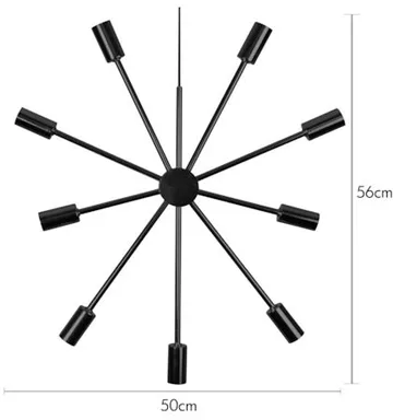 Pix Jullampa Stjärna 50 cm – Hänglampa i Metall - Svart - Inredning - Julpynt & helgdekoration - Julpynt & juldekoration