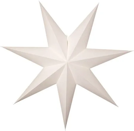 Plain Stor Adventsstjärna 90 - Jullampa i papper - Vit - Inredning - Julpynt & helgdekoration - Julpynt & juldekoration