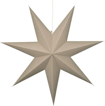 Plain Stor Adventsstjärna 90 - Jullampa i papper - Beige - Inredning - Julpynt & helgdekoration - Julpynt & juldekoration