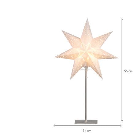 Sensy Stjärna på Fot 55 cm E14 - Vit - Inredning - Julpynt & helgdekoration - Julpynt & juldekoration