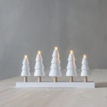 Skog Ljusstake 46 cm - vit med ofärgade stammar - Inredning - Julpynt & helgdekoration - Julpynt & juldekoration