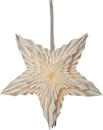 White Pappersstjärna 50 cm, vit