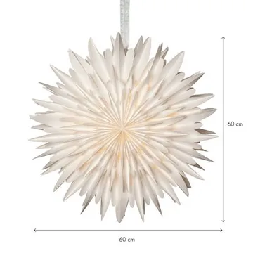 Winter Pappersstjärna 60 cm - Vit med guldprickar - Inredning - Julpynt & helgdekoration - Julpynt & juldekoration