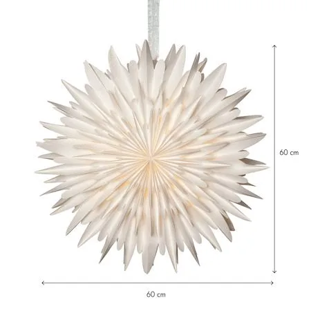 Winter Pappersstjärna 60 cm - Vit med guldprickar - Inredning - Julpynt & helgdekoration - Julpynt & juldekoration
