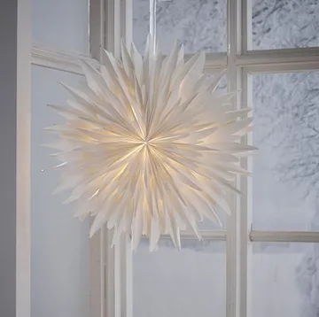 Winter Pappersstjärna 60 cm - Vit med guldprickar - Inredning - Julpynt & helgdekoration - Julpynt & juldekoration