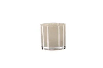 Glora Ljuslykta 10x10 cm - Beige - Inredning - Ljus & dofter - Ljusstake & ljuslykta