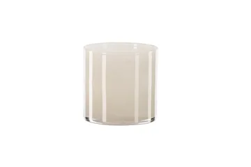 Glora Ljuslykta 12x12 cm - Beige - Inredning - Ljus & dofter - Ljusstake & ljuslykta