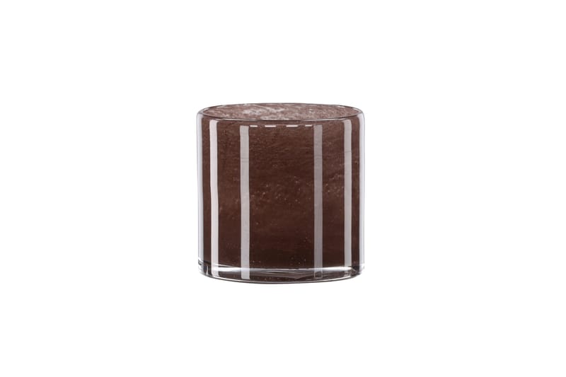 Glora Ljuslykta 12x12 cm - Brun - Inredning - Ljus & dofter - Ljusstake & ljuslykta